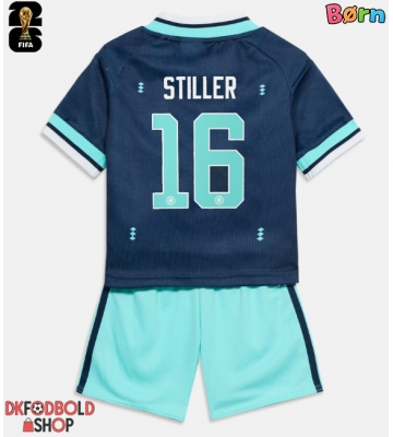 Tyskland Angelo Stiller #16 Udebanesæt Børn VM 2026 Kort ærmer (+ korte bukser)